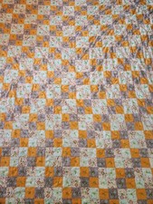 Vintage Handmade Patchwork Quilt/ Blanket / Throw / Handtied 95 96