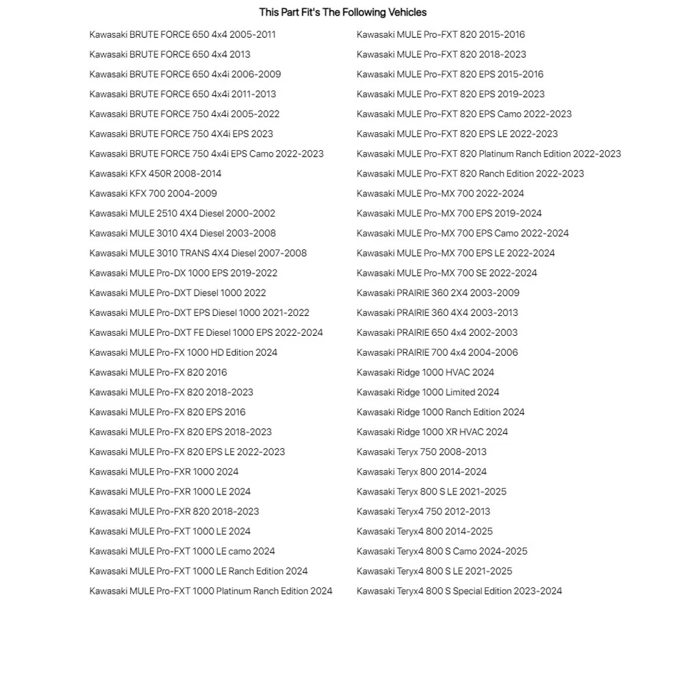 Tusk Ball Joint Kit For KAWASAKI Teryx4 S LE 2021-2022 Foto 4 de 4
