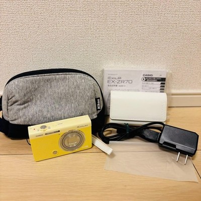 CASIO EXILIM HIGH SPEED EX-ZR70 16.1MP Digital Camera Yellow Used