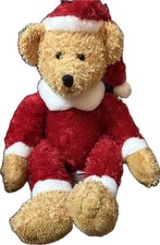 Red Santa Bear Russ Berrie Dickens 22401 Plush 11"