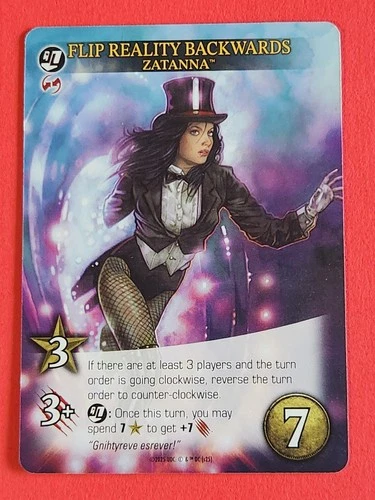 ZATANNA Upper Deck DC Legendary FLIP REALITY BACKWARDS