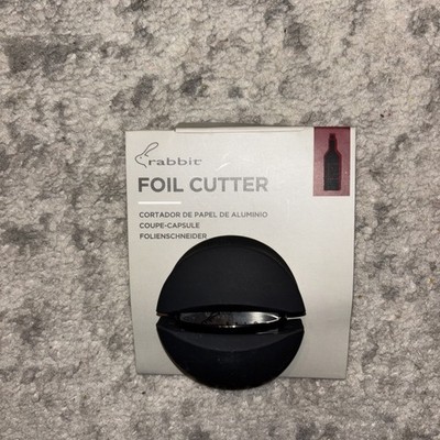 Rabbit Wine Bottle Foil Cutter Black W6113 1ea NEW