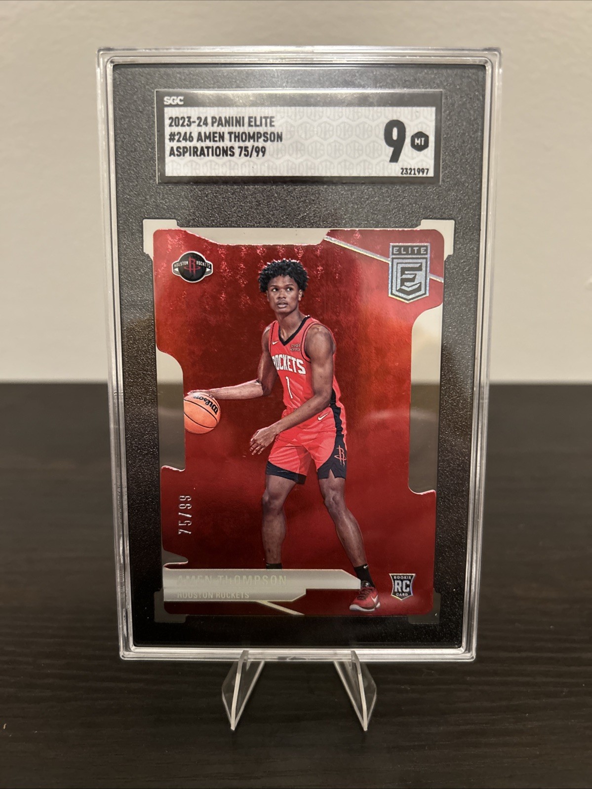 2023-24 Donruss Elite - Rookies Amen Thompson #246 Aspirations /99 (RC)