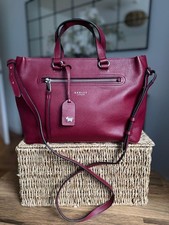 Radley London Pickwick Medium Ziptop Grab Bag Handbag in Merlot RRP £239.