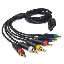 Component Audio Video Cable for PS2 / PS3, HD Multi Out Composite RCA Audio V...