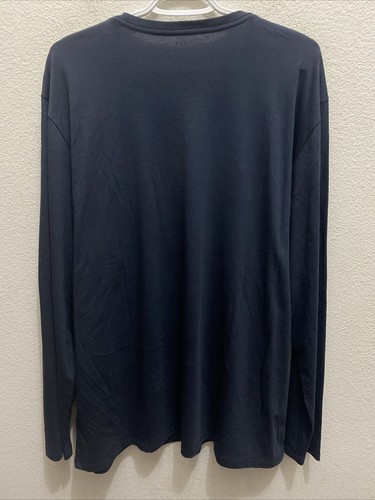 NEU Vince 2XL Herren schwarzes T-Shirt Rundhalsausschnitt Langarm neu mit Etikett $ 75 - Bild 7 von 7