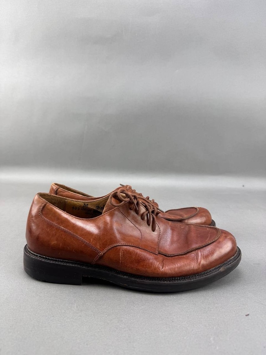 Johnston & Murphy Mens Brown Passport Leather Oxford Shoes  display picture 2