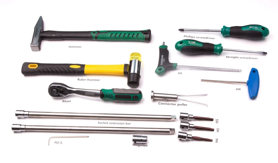 Set di attrezzi 15 pezzi in valigetta per mobili USM Haller - NUOVO - Immagine 2 di 4