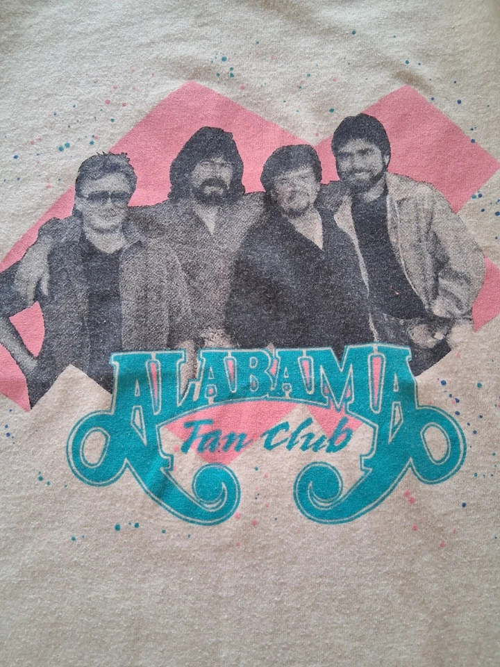 Camiseta De Colección Alabama Fan Club Para Hombre XL Bronceada Gráfica Camiseta Jays Retro Años 80 Foto 2 de 4