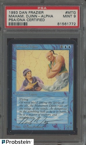 1993 Magic The Gathering MTG Alpha Edition Dan Frazier PSA/DNA Certified PSA 9