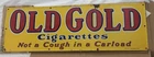 Old Gold Tobacco Single Sided Sign 1930s Nice Condition Vintage