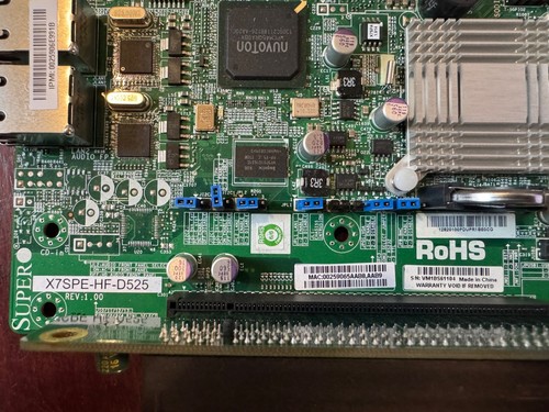 Supermicro X7SPE Motherboard System Board, X7SPE-HF-D525 - Picture 5 of 8
