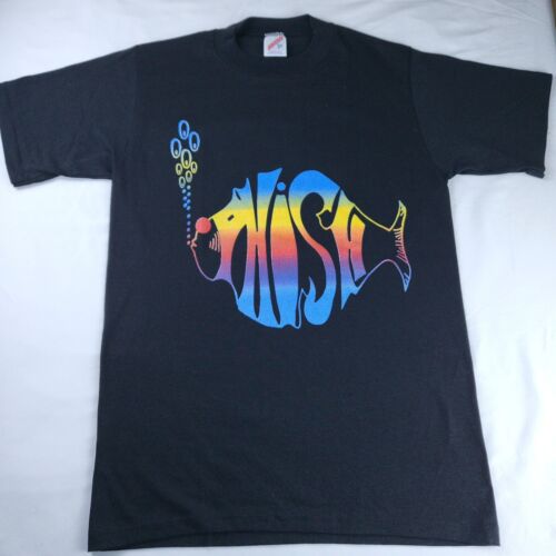 Vintage Deadstock  Single Stitch Made In USA Phish Rainbow Logo T-Shirt Small - Afbeelding 1 van 5