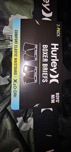 Hurley Boys XL (18-20) Boxer Briefs 2-Pack H2O-Dri Comfort Elastic Waistband - Picture 5 of 10