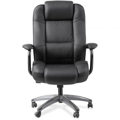 Lorell LLR62625 Big & Tall Mid-Back Mesh Leather Guest Chair