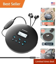 Lightweight Bluetooth CD Player with Anti-Skip Protection for Car  Travel