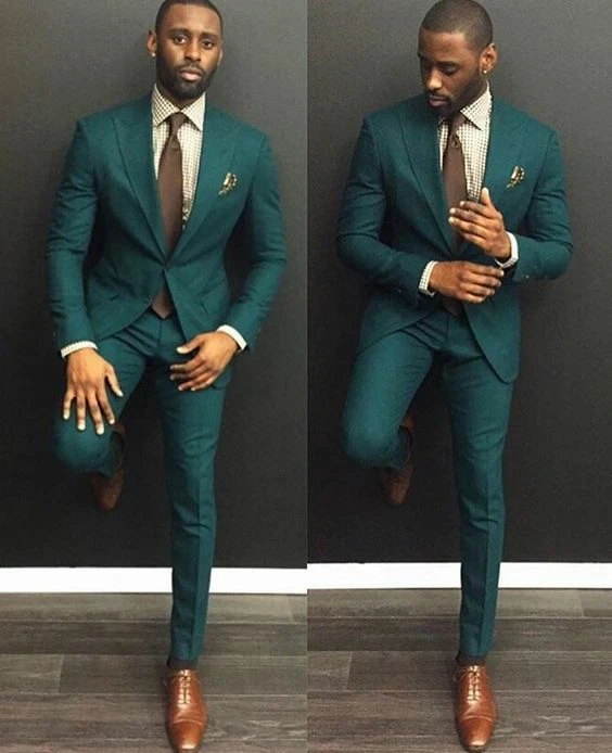 Groom green suit sale