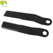 For King Skidsteer Brush Hog Cutter Blades AR400 2pcs Heavy Duty Steel Mower