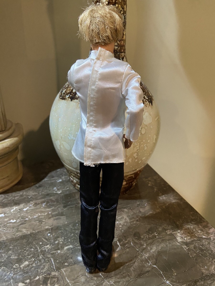 2010 Ken Doll Blonde Rooted Hair Tuxedo Suit And Black Shoes