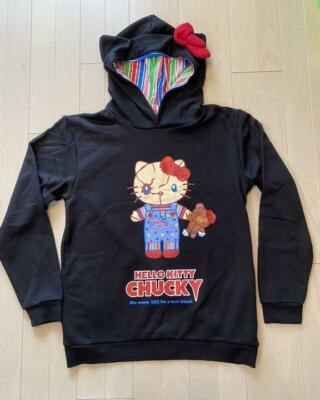 Chucky x Hello Kitty Collaboration Hoodie USJ Limited Sanrio Character New | eBay
