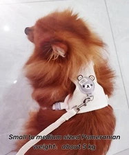 Adjustable terylene pet vest leash small and medium dog and cat pet supplies