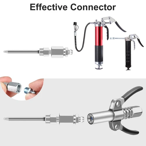 4pcs Grease Gun Fitting Tool Kit 90 Degree Coupler Adapter Needle Tips Dispenser - Picture 7 of 10