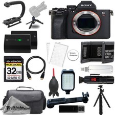 Sony a7R V Mirrorless Camera Body 32GB Extra Battery LED Flash- ULTIMATE Kit