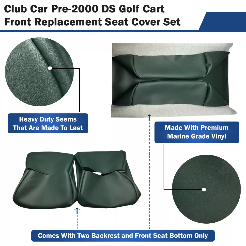 Club Car DS Pre 2000 Golf Cart Replacement Wood Seating 