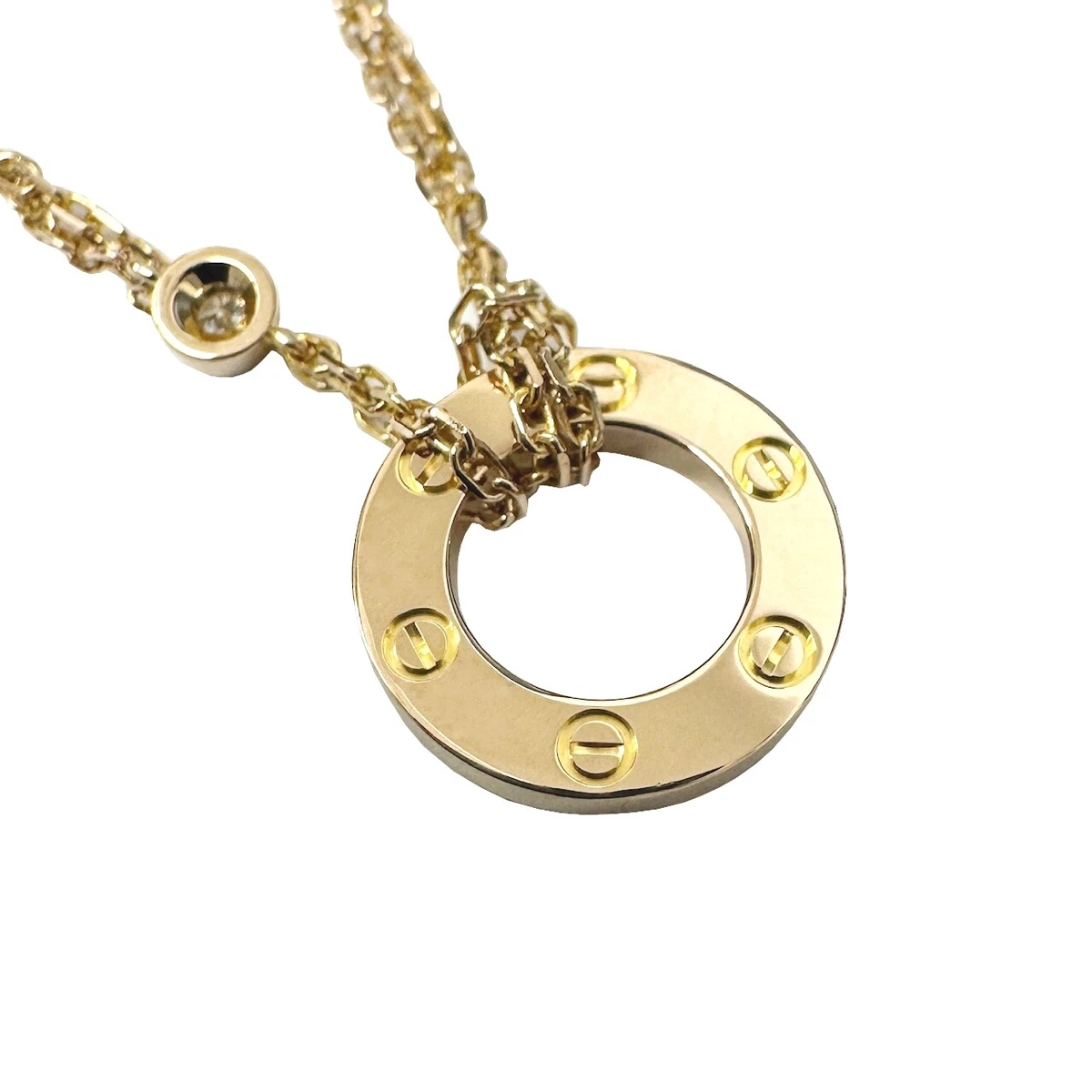 Cartier love deals circle necklace