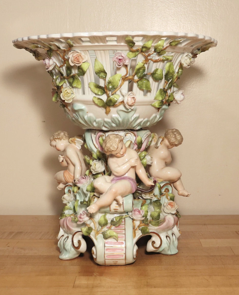花弁装飾透かし鉢 Von schierholz Von Schierholz Porcelain Compote 8