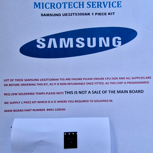 SAMSUNG UE32T5300AK BN9121854H STANDBY LED BLINK REPAIR KIT READ