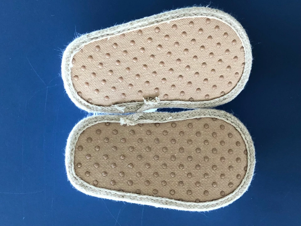 全新 女孩 婴儿 * 0-3 * 或 * 3-6 * 个月 旧海军蓝 白色 Mary Jane 鞋 凉鞋 — 第 4/4 张图片