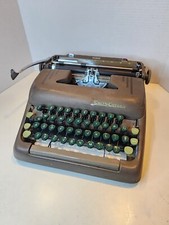 Vintage 1950s Smith Corona Silent Typewriter Green Keys thumbnail