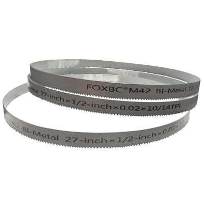 FOXBC 27 Inch Bandsaw Blades 10/14 TPI for DeWalt DCS377 - 3 Pack 