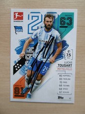 Lucas Tousart autograph signed TC Topps Bundesliga Hertha BSC 21/22