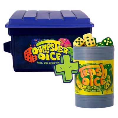 Big Discoveries Trash & Dumpster Dice Bundle, Familien-Würfelbrettspiel für 2 4