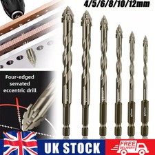 Four-Flute Sawtooth Eccentric Drill Bit, Cozy Hoome Efficient Drill Bits UK