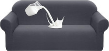Funda Elastica Para Sofa Cubre De 3 Plazas Protector Mascotas Forros Sofas Gris