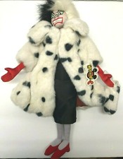CRUELLA DEVILLE 101 Dalmatians VINTAGE 18" Plush Doll Figure
