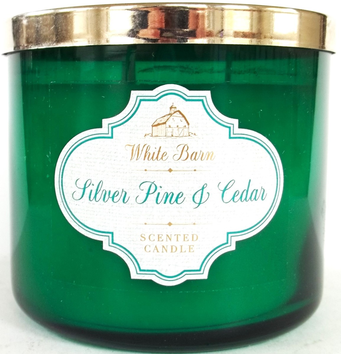 Bath Body Works White Barn SILVER PINE & CEDAR 3-wick Candle, 14.5