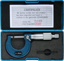 Bügelmessschraube 0-25/25-50/50-75/75-100 mm 0,001 mm, Mikrometer 1 µ Auflösung