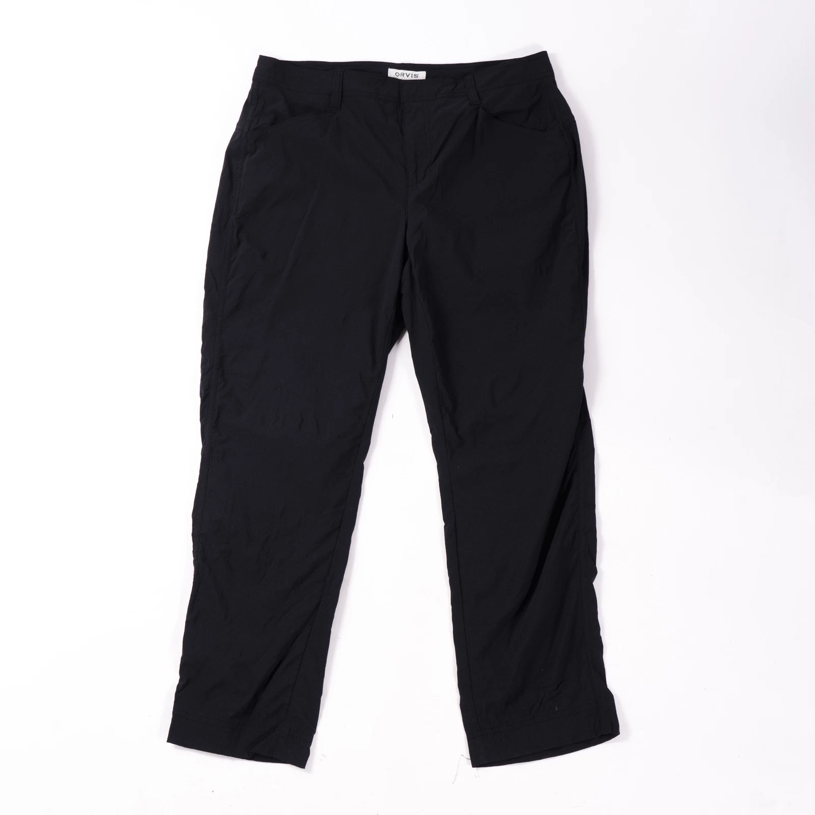 Orvis Cropped Black Women's Quick Dry Stretch Lightweight Pants - SZ 10