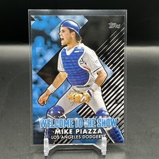 2022 Topps Series 1 - Mike Piazza - Black Welcome to the Show Insert /299