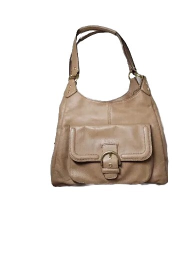 COACH CAMPBELL LEATHER HANDBAG PURSE F24686 CAMEL