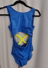 Balera Leotard Open Strap Back Midriff Dance Jazz Gymnastics Girl LC