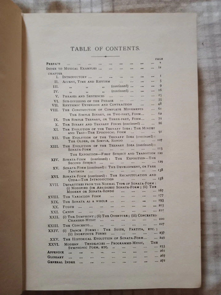 Form In Music By Stewart Macpherson 1930 1st Edition Hardback Vintage Book - Image 4 of 4