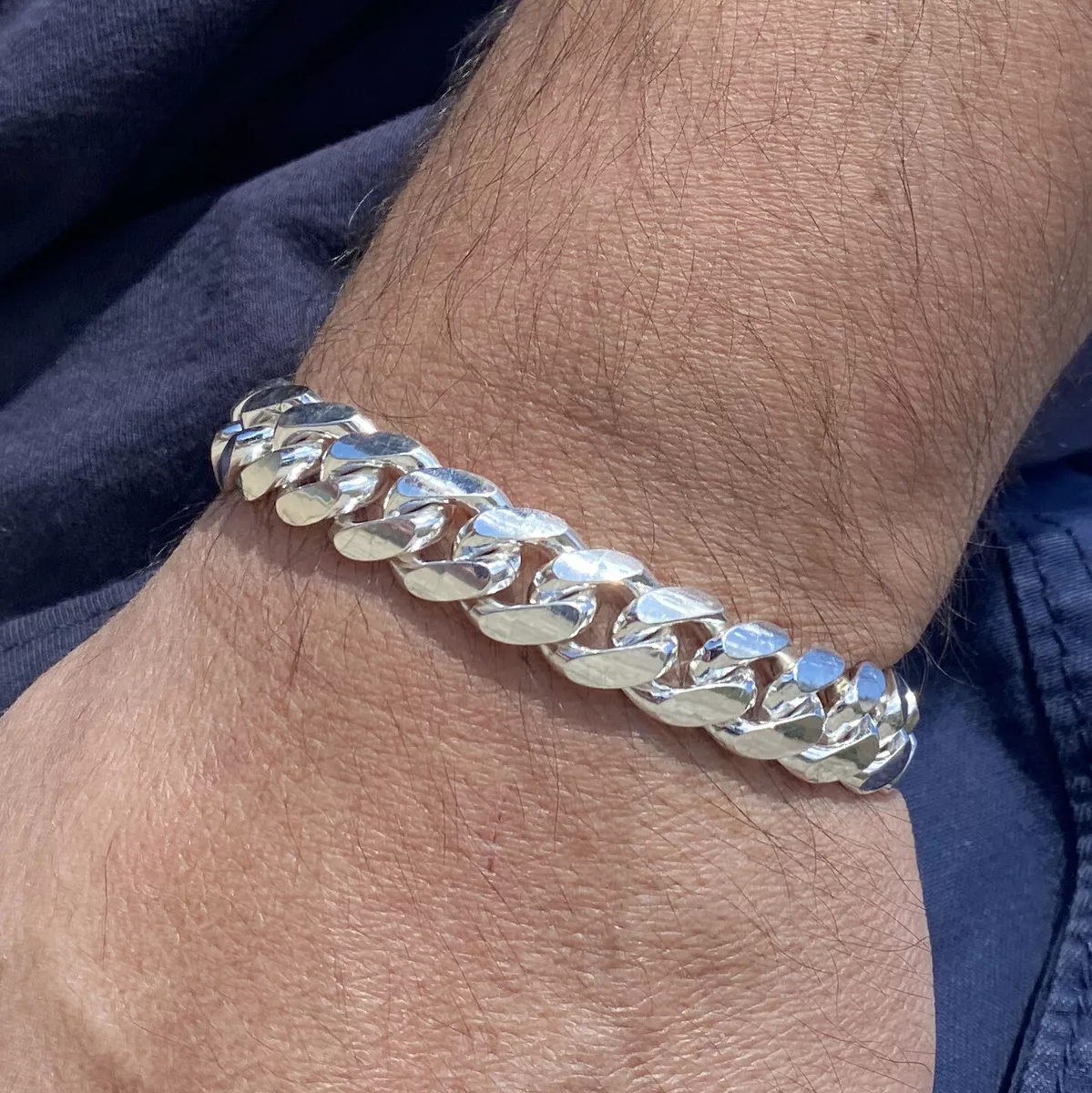 Miami Cuban Silver Bracelet, Cuban-Link Chain Bracelets