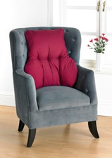 Plain Dyed Back Neck Lumbar Support Cushion Pillow Cosy Chair Bed Sofa 