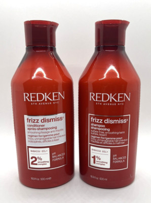 Redken Frizz Dismiss Shampoo and Conditioner16.9 oz  Duo Anti Frizz