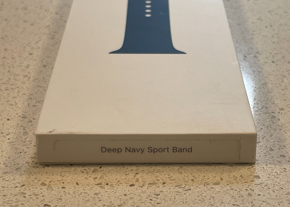 NEW! Genuine Apple Brand Deep Navy Blue Sport Band Fit Watch Size 38 40